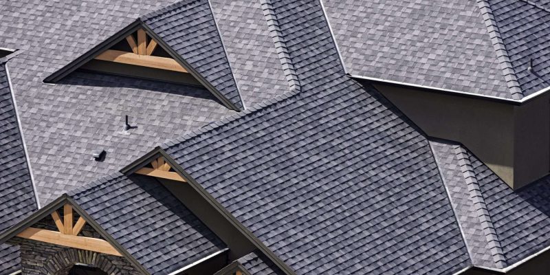 Stock Photo of residential roof closeup for high quality headline photos